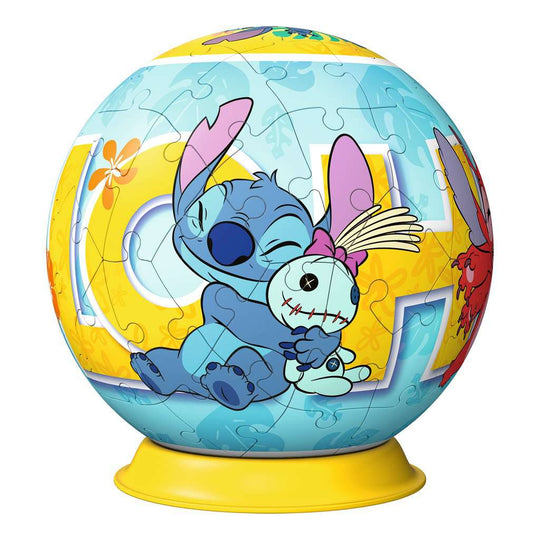 LILO & STITCH - Stitch & Scrump - Puzzle 3D - Round 72p