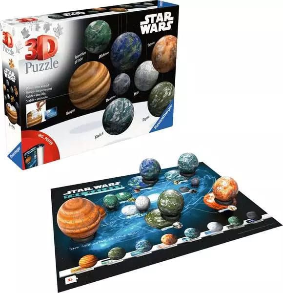 STAR WARS - Planets of the Galaxy - Puzzle 3D 1x108, 4x72, 2x54, 1x27p