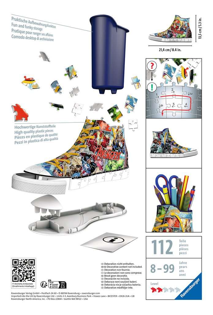 AVENGERS - Puzzle 3D - Sneaker 108p