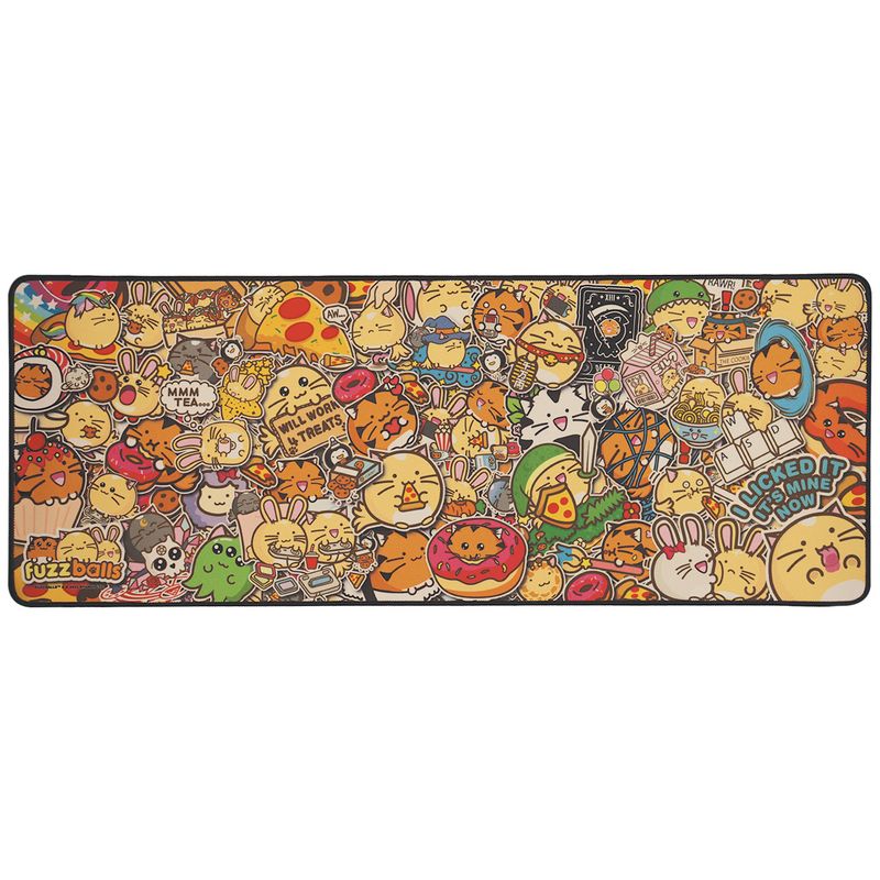 FUZZBALLS - XL Desktop Mat + 1 Coaster