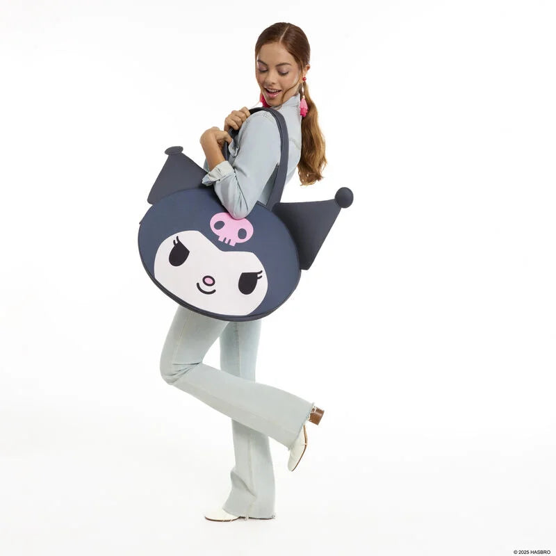 SANRIO - Kuromi - Oversize Canvas Tote Bag LoungeFly