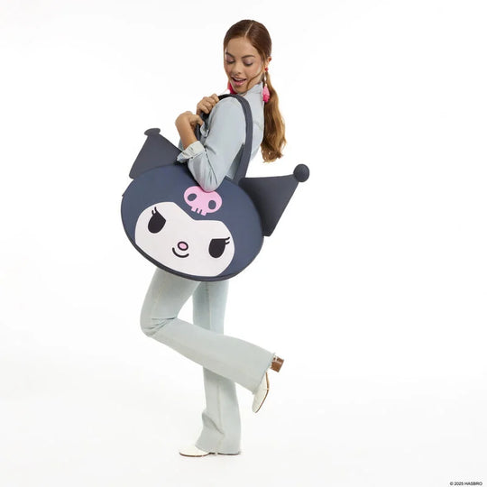 SANRIO - Kuromi - Oversize Canvas Tote Bag LoungeFly