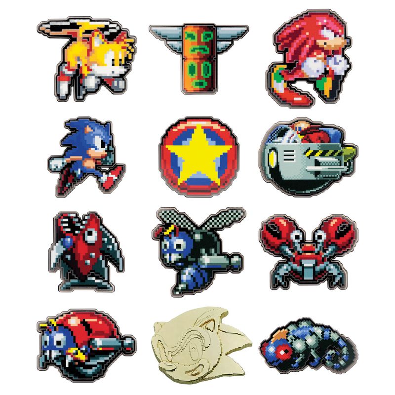 SONIC - Mystery Box of 12 Pin Badge