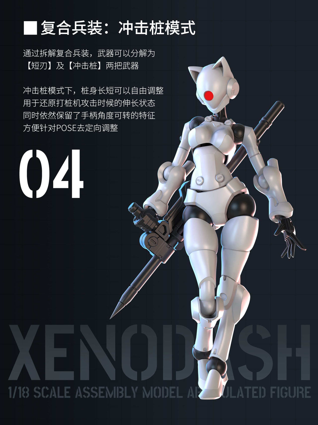 SHEIK MAINLAND - Xenodash (White) - Model Kit 1/18