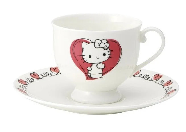 HELLO KITTY - Hello Kitty - Cup and saucer "Bone China" 240ml