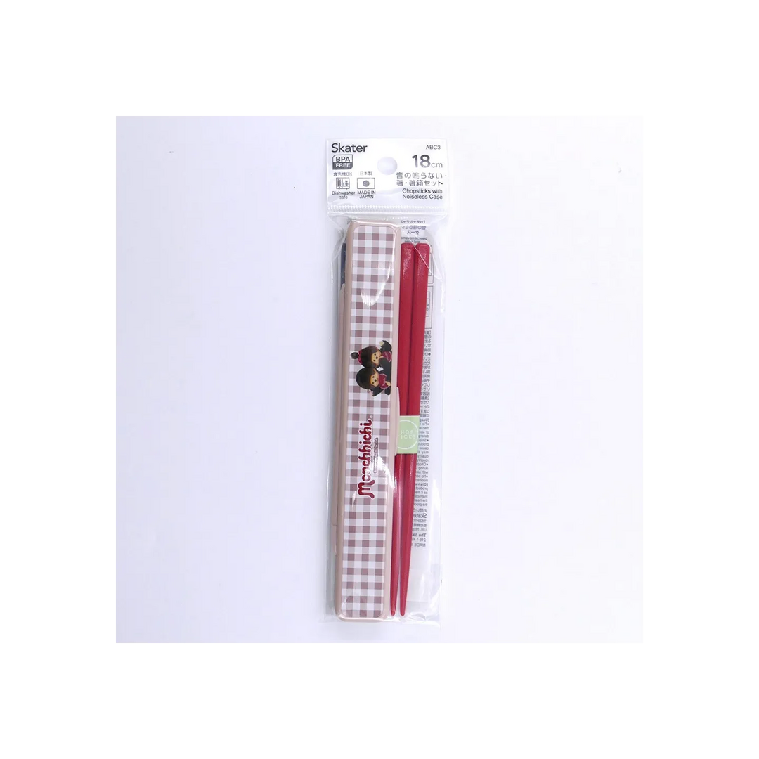 MONCHHICHI - Chopsticks box Set 18 cm