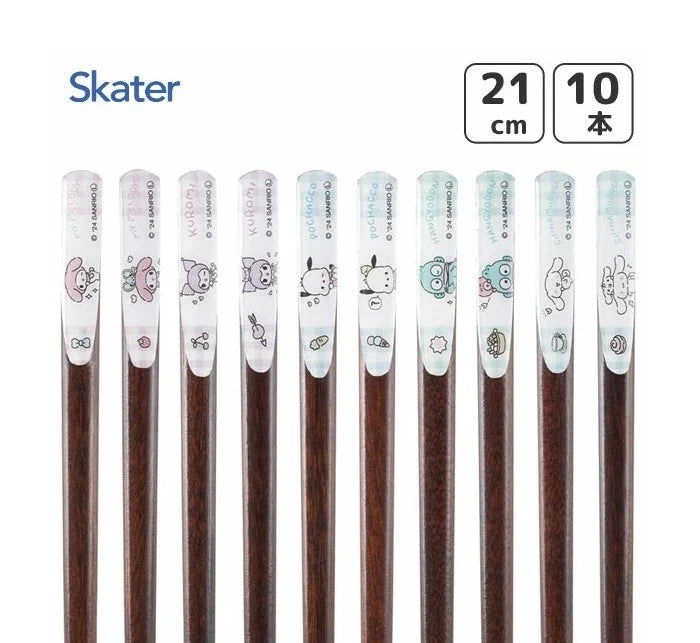SANRIO - Set of 10 collectible chopsticks 21cm