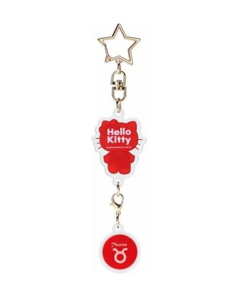 HELLO KITTY - Hello Kitty - Taurus Astrological Symbol Keychain