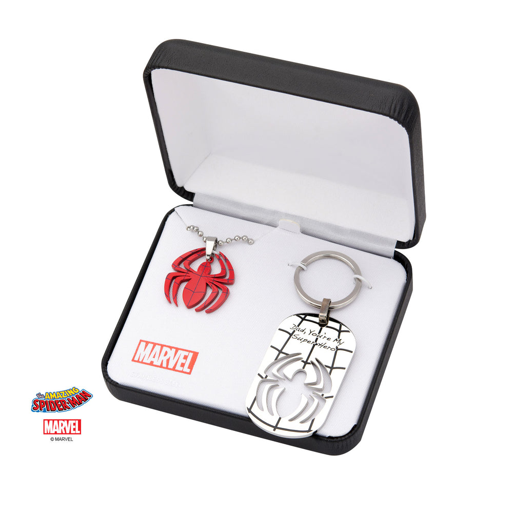 MARVEL - Spider-Man Jewelry Set 'Dad, You're my Superhero'