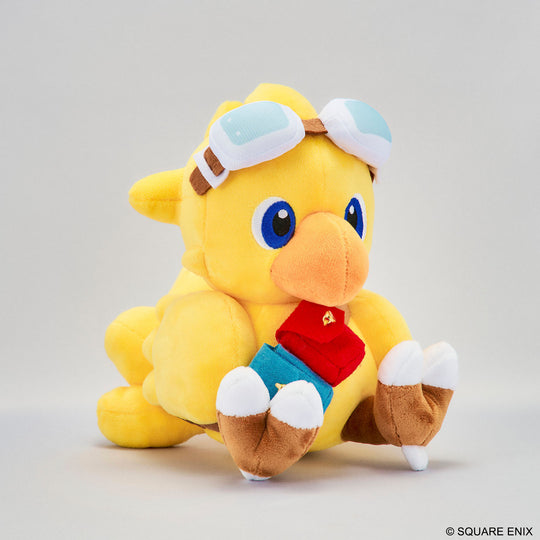 FINAL FANTASY - Chocobo & The flying ship - Plush Picture Book 16cm