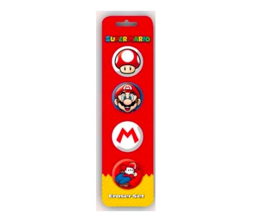 NINTENDO - Super Mario - Eraser Set