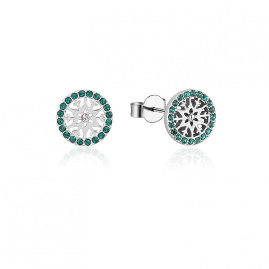 FROZEN 2 - Snowflake Birhstone Stud Earrings May 'SS Rhodium Plated'