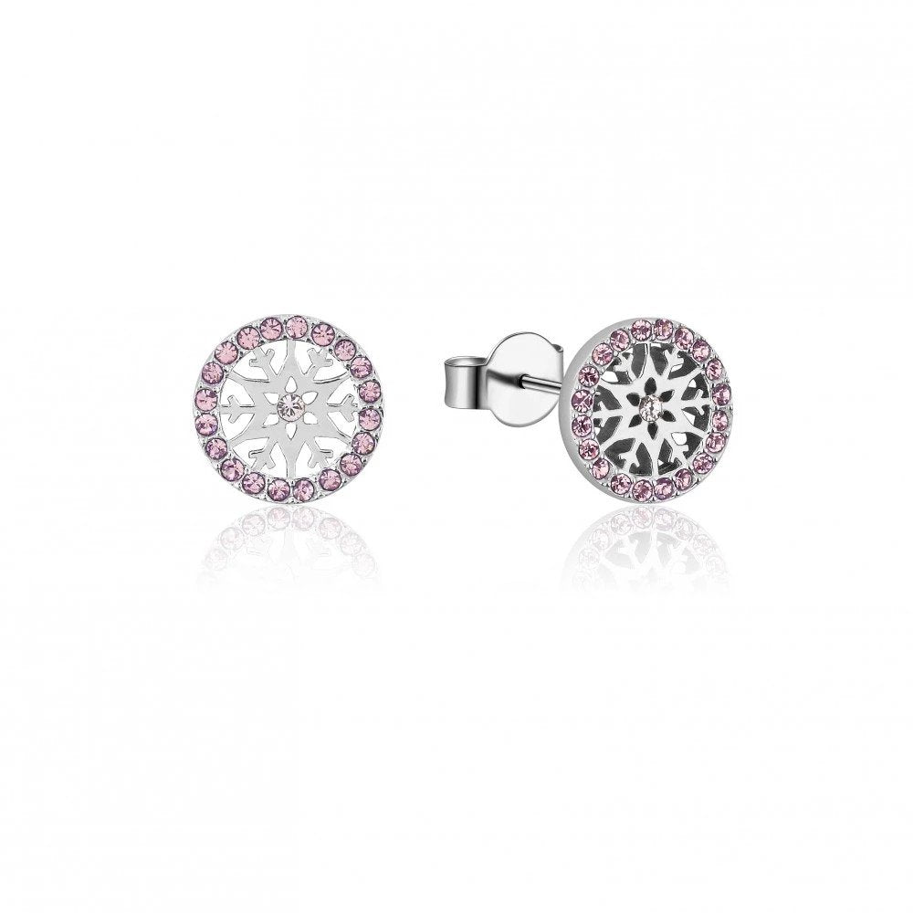 FROZEN 2 - Snowflake Birhstone Stud Earrings Jun 'SS Rhodium Plated'