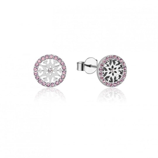 FROZEN 2 - Snowflake Birhstone Stud Earrings Jun 'SS Rhodium Plated'