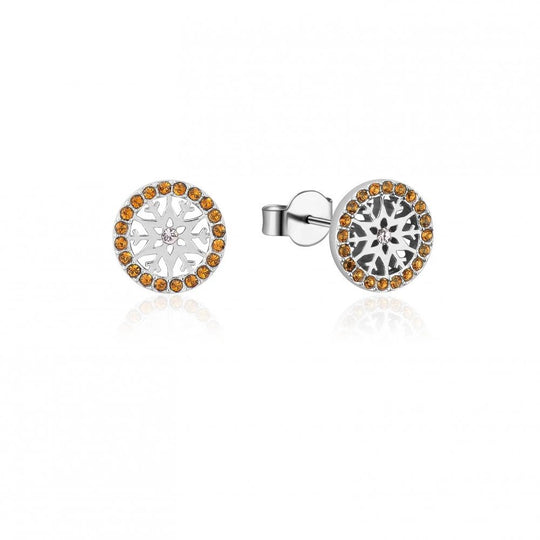 FROZEN 2 - Snowflake Birhstone Stud Earrings Nov 'SS Rhodium Plated'