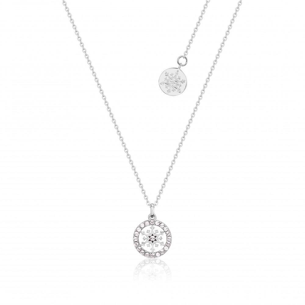 FROZEN 2 - Snowflake Birhstone Necklace Apr 'SS Rhodium Plated'