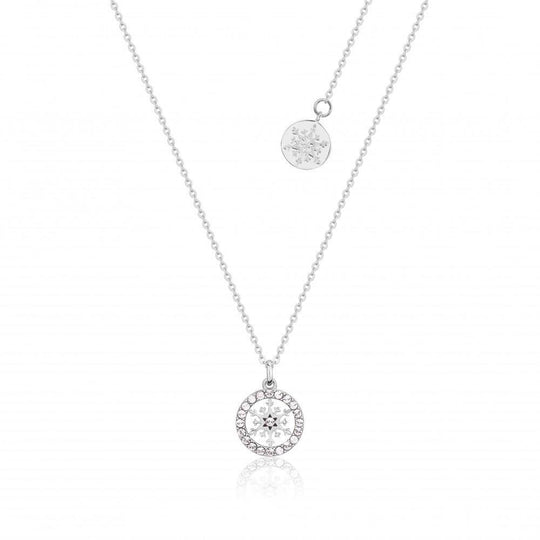 FROZEN 2 - Snowflake Birhstone Necklace Apr 'SS Rhodium Plated'