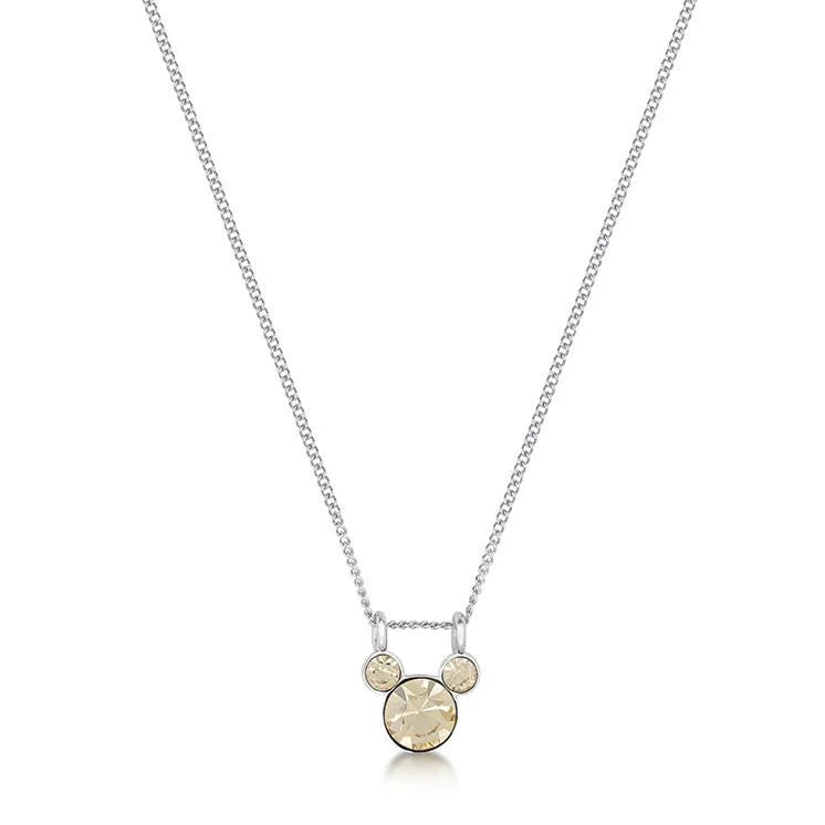 DISNEY MICKEY MOUSE - Birthstone Necklace - November
