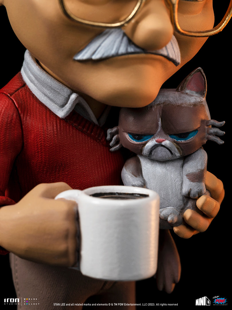 MARVEL - Stan Lee with Grumpy Cat - Figure Mini Co. 15cm