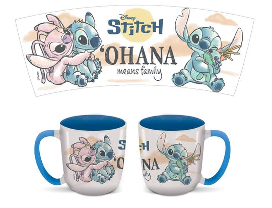 STITCH & ANGEL - Ohana - Mug Elite Colored Inner - 13Oz