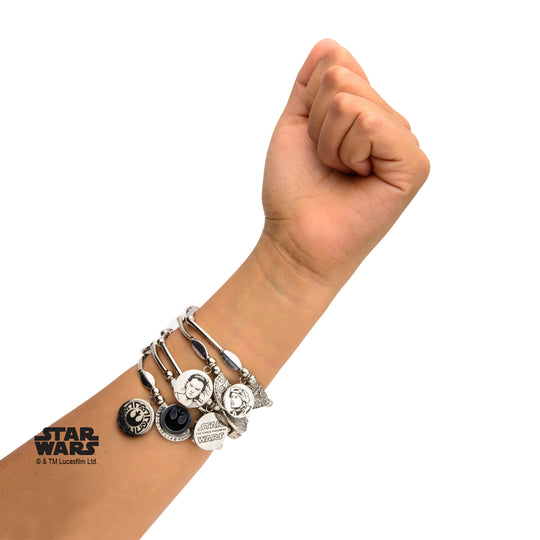 STAR WARS - Women's Stainless Steel Rey Stretchable Bracelet