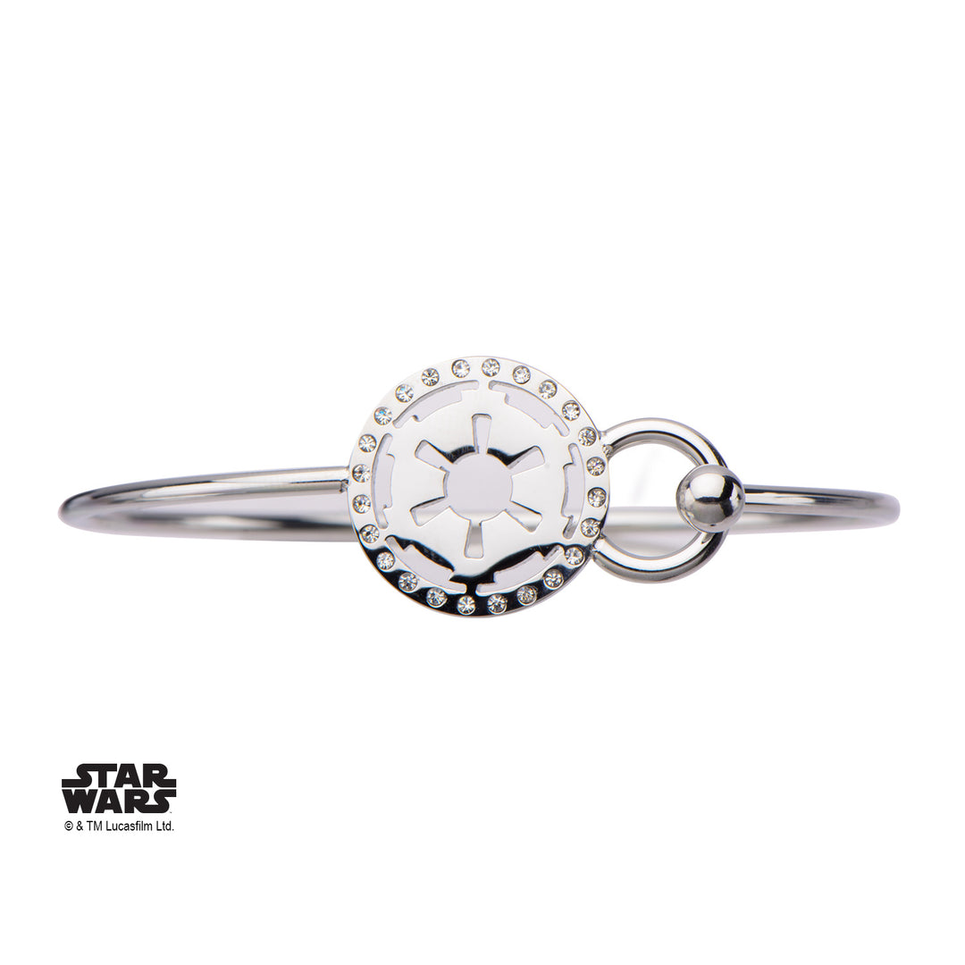 STAR WARS - Women's Stainless Steel Empire Symbol Bangle Bracelet