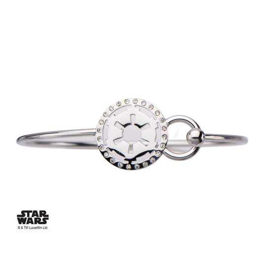 STAR WARS - Women's Stainless Steel Empire Symbol Bangle Bracelet