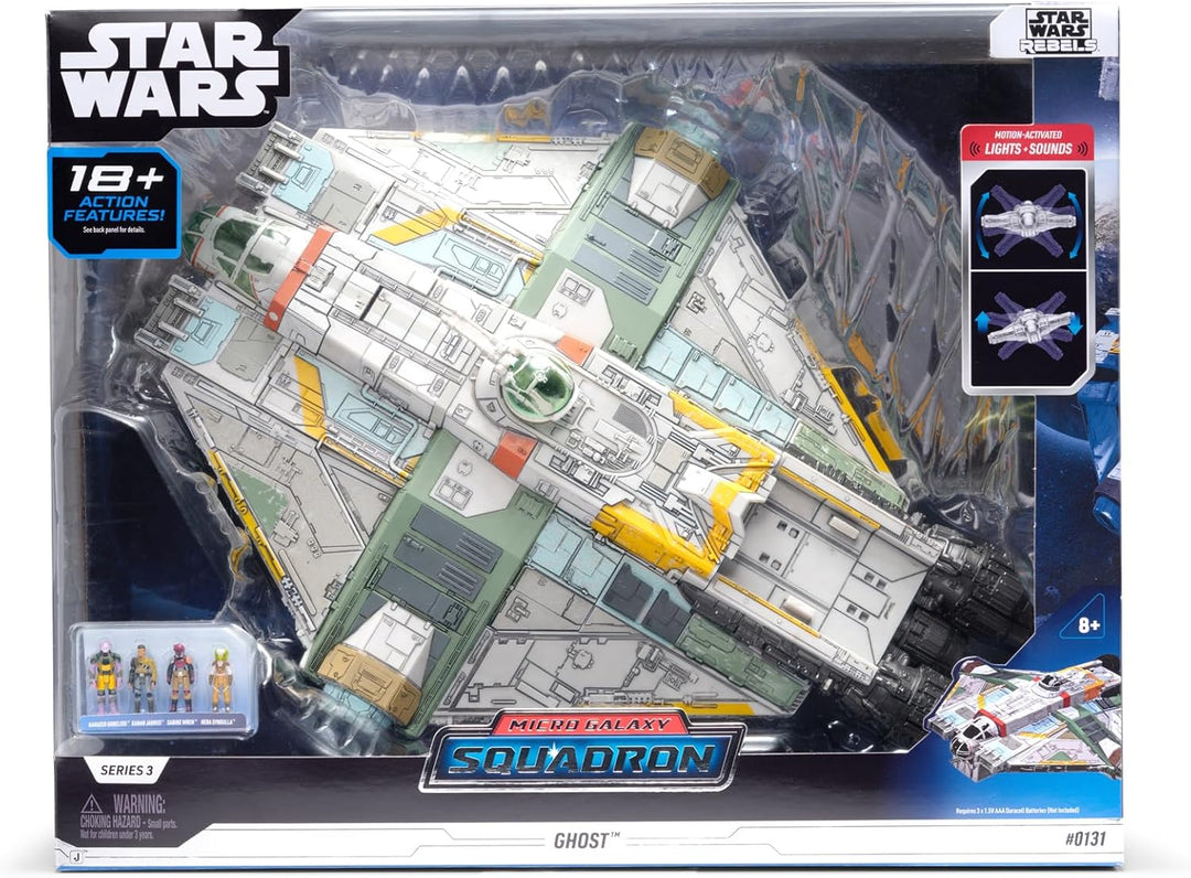 STAR WARS- Feature Vehicle (9" Vehicle & Figure) - The Ghost (Rebels)