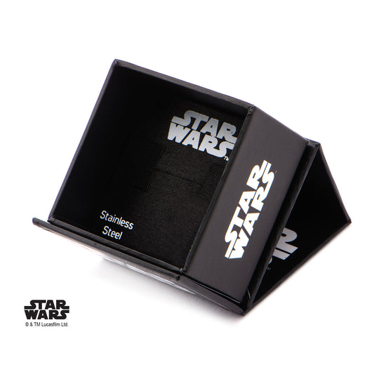 STAR WARS - Women's Stainless Steel Rebel Alliance Cut Ring - Size 6