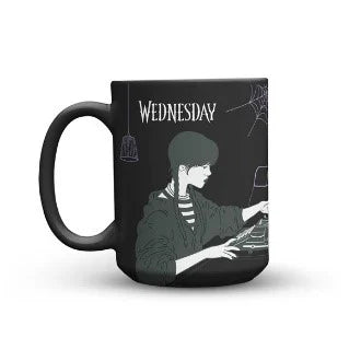 WEDNESDAY with Her Typewriter - Mug 11,8oz