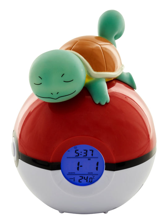 POKEMON - Squirtle - LED Light-Up Alarm Clock - 6inch