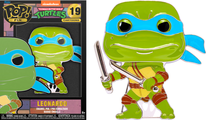TEENAGE MUTANT NINJA TURTLES - Pop Large Enamel Pin N° 19 - Leonardo