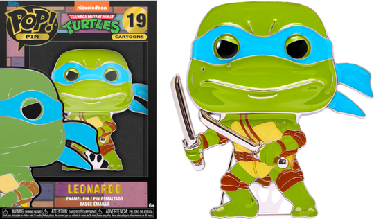 TEENAGE MUTANT NINJA TURTLES - Pop Large Enamel Pin N° 19 - Leonardo