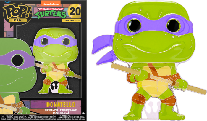 TEENAGE MUTANT NINJA TURTLES - Pop Large Enamel Pin N° 20 - Donatello