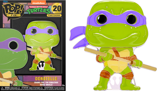 TEENAGE MUTANT NINJA TURTLES - Pop Large Enamel Pin N° 20 - Donatello