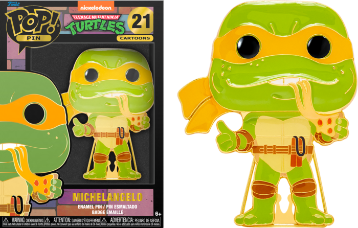 TEENAGE MUTANT NINJA TURTLES- Pop Large Enamel Pin N° 21- Michelangelo
