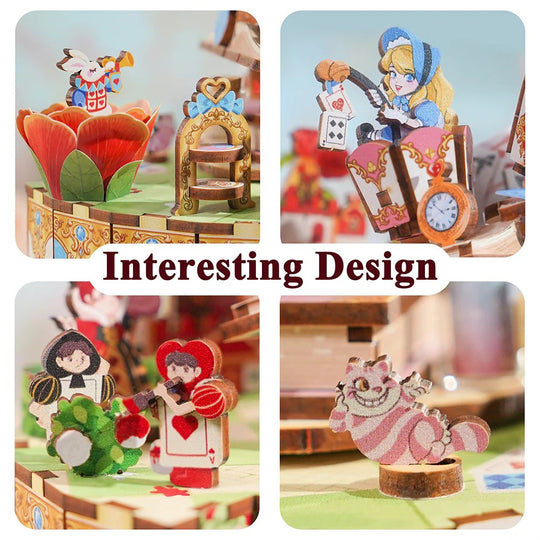 ALICE'S TEA PARTY - DIY Musical box - 209pcs