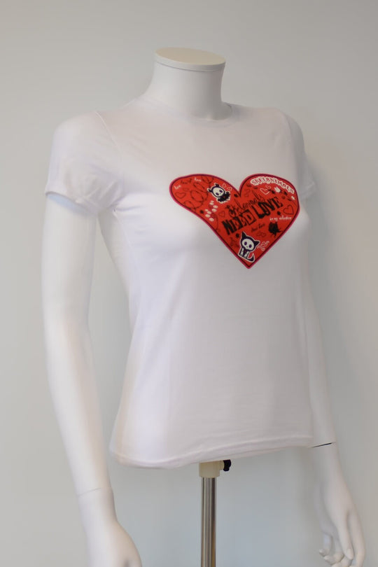 SKELANIMALS - T-Shirt VALENTIN Femme White Basic (L)