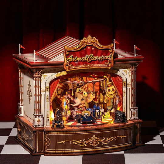 BOOK NOOK KIT - DIY - Animal Carnival - 413pc + LED Light