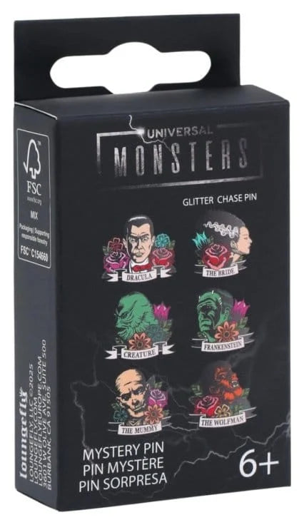 UNIVERSAL MONSTERS - Floral Tattoos - Funko Blind Box Enamel Pins