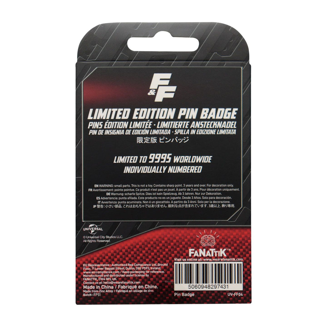 FAST & FURIOUS - Familia License Plate - Limited Edition Pin's