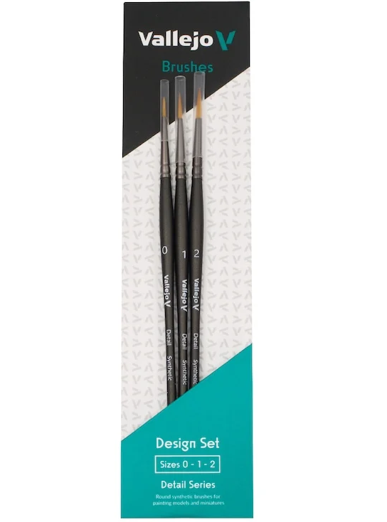 GUNDAM TOOLS - Brush Round Pinter Set - Size '0-1-2'