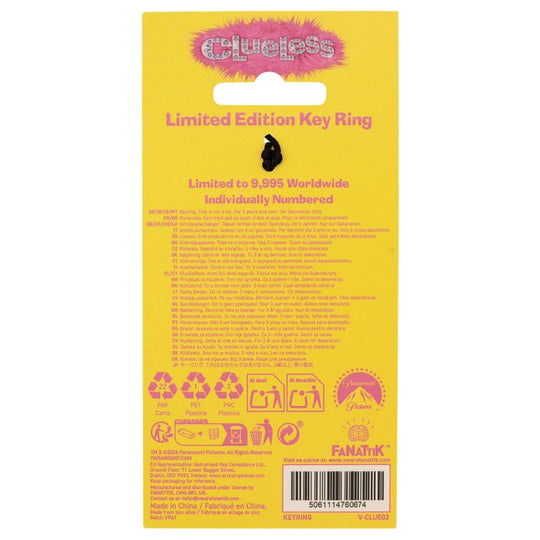 CLUELESS - License Plate - Limited Edition Keyring