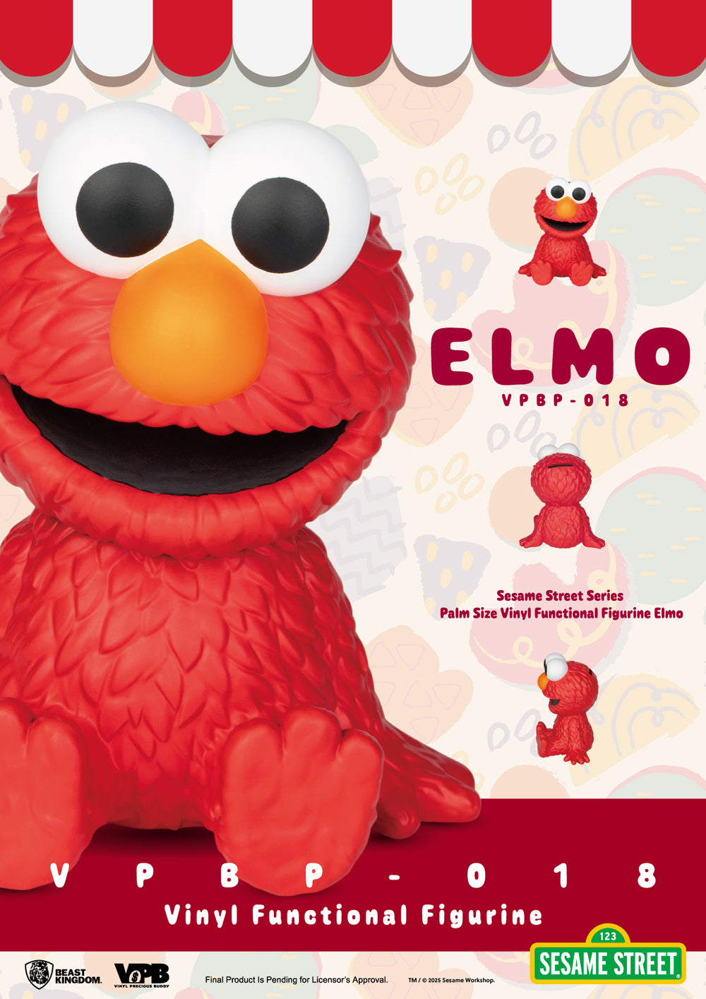 SESAME STREET - Elmo - Palm Size Bank 11.5cm