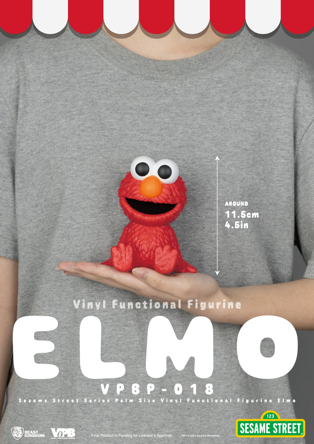 SESAME STREET - Elmo - Palm Size Bank 11.5cm