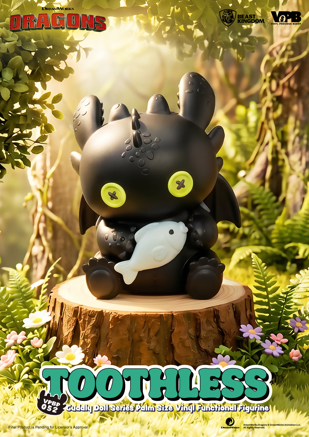 HOW TO TRAIN YOUR DRAGON - Toothless - Bank Vinyl Figure 11.7cm