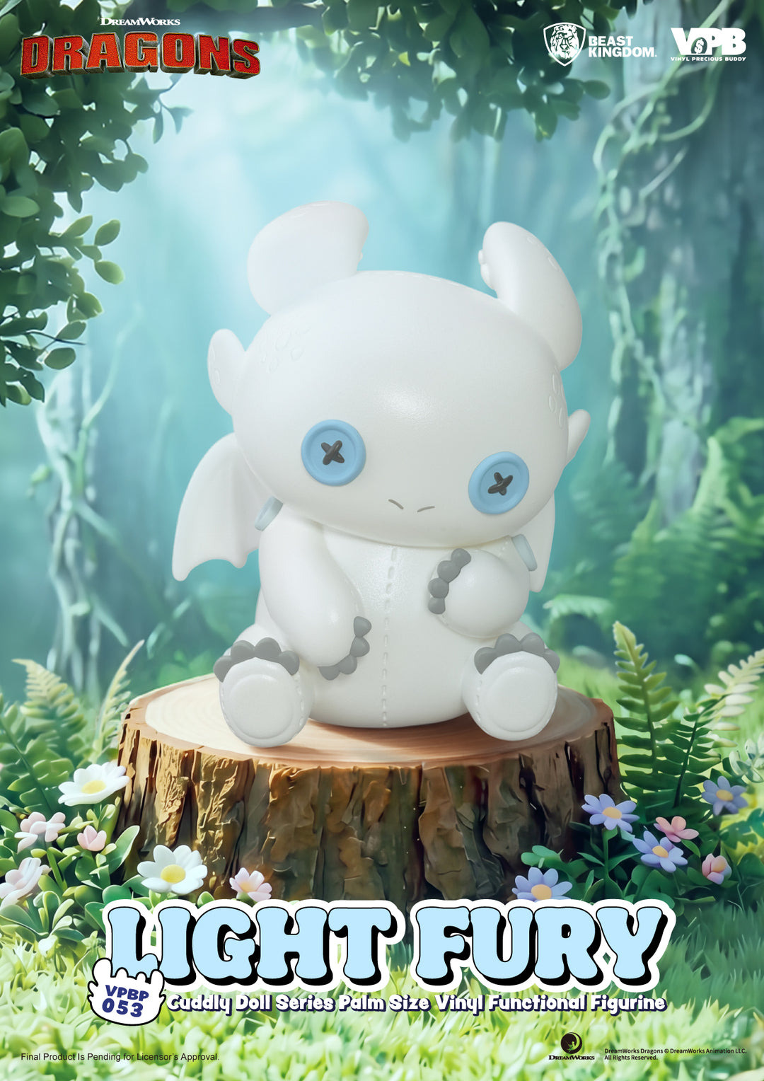 HOW TO TRAIN YOUR DRAGON - Light Fury - Bank Vinyl Figure 11.2cm