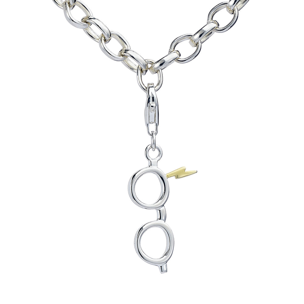 HARRY POTTER - Lightning Bolt & Glasses - Clip on Charm for Bracelet