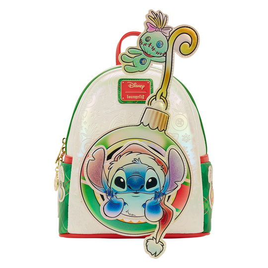 DISNEY - Lilo & Stitch "Holiday" - Mini Backpack LoungeFly