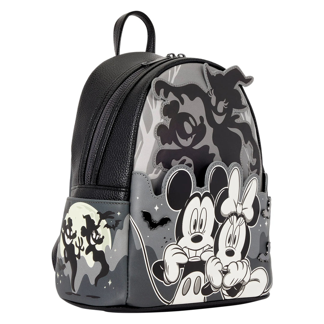 DISNEY - Mickey & Minnie Light Up Glow - Mini Backpack Loungefly